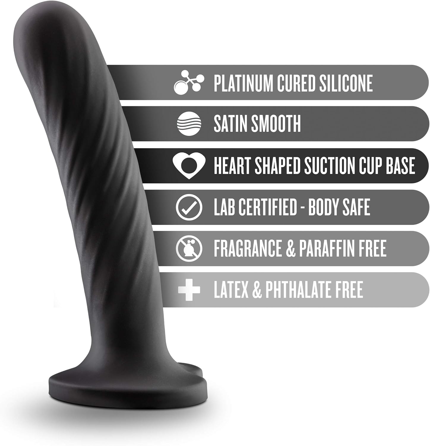 Temptasia Twist Large Dildo Black