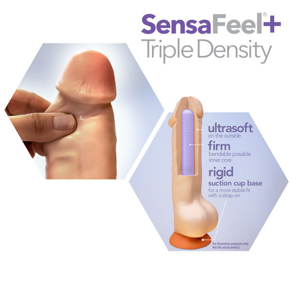 DR. Skin Plus 5in Poseable Shaft Dildo Vanilla w/o Balls