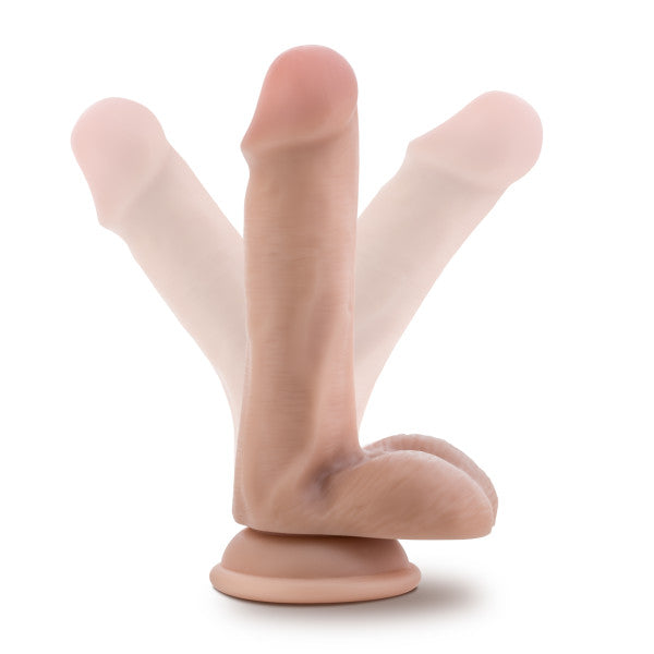 DR. SKIN DR. JEFFREY 6.5IN DILDO W/ BALLS BEIGE