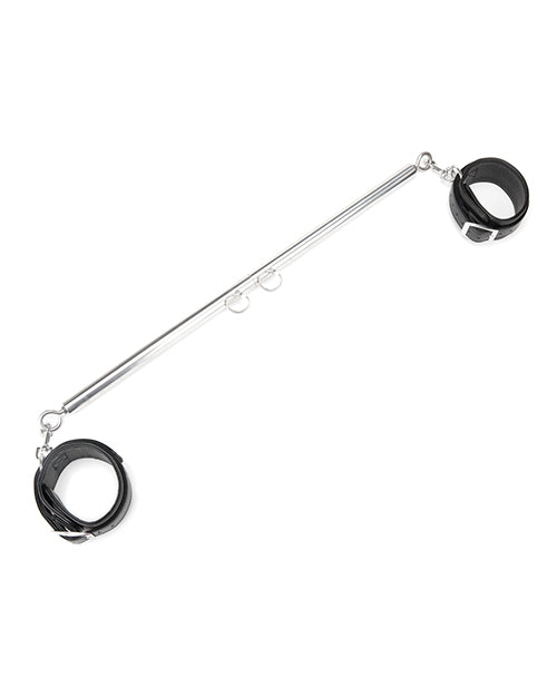 LUX FETISH EXPANDABLE SPREADER BAR SET 35-47IN W/ DETACHABLE LEATHERETTE CUFFS