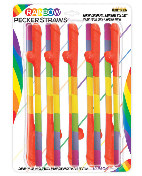 Rainbow Pecker Straw