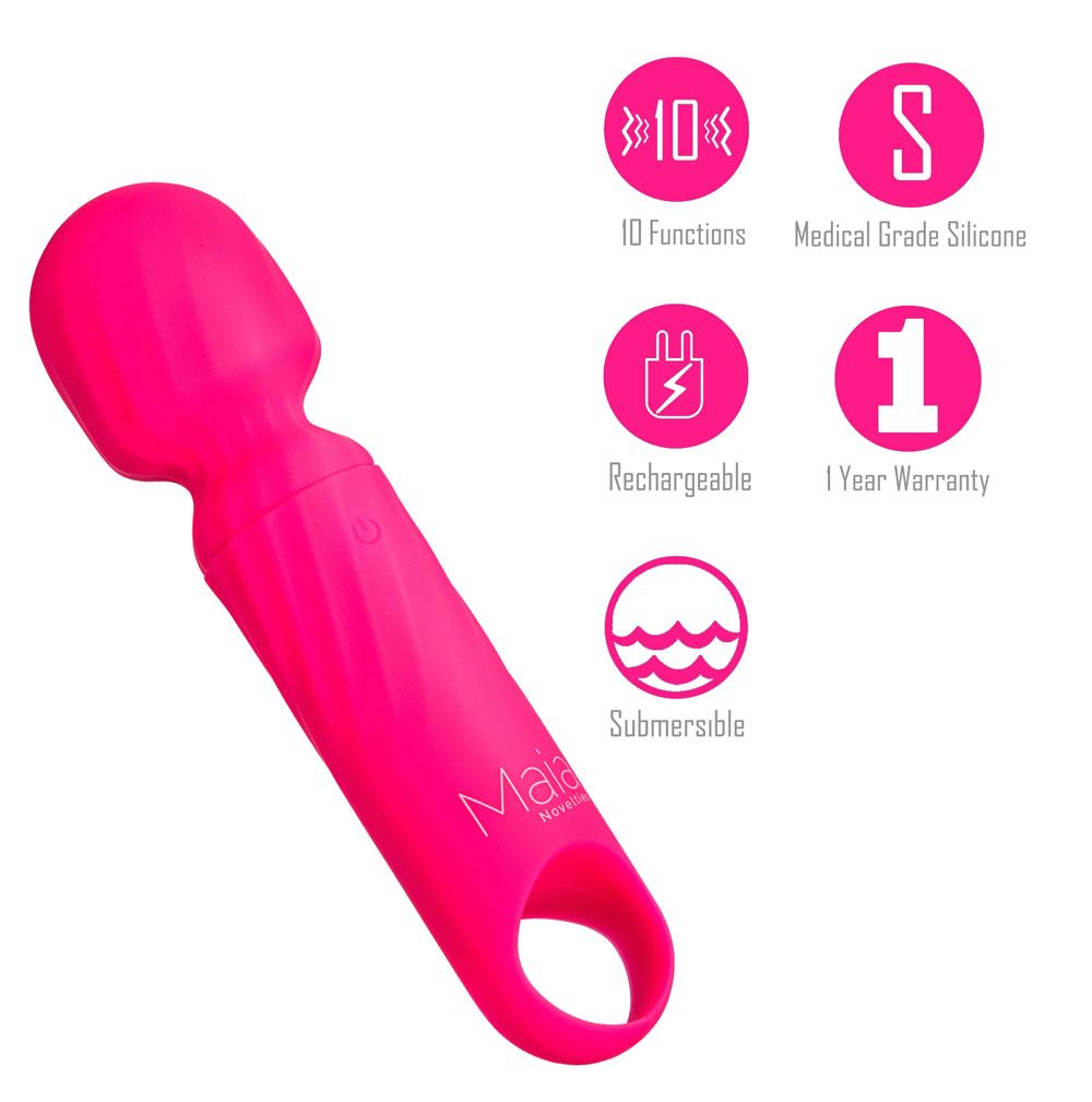 Maia Dolly Pink Silicone Mini Wand