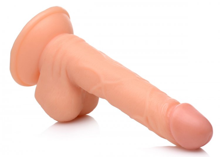 POP 6.5IN DILDO W/ BALLS FLESH