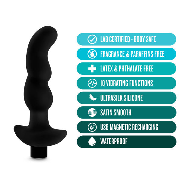 Anal Adventures Platinum Silicone Vibrating Prostate Massager 03