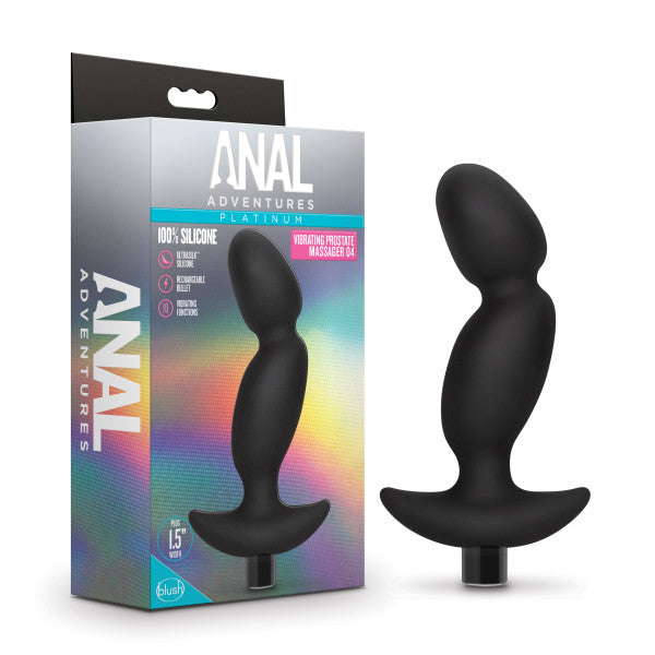 ANAL ADVENTURES PLATINUM SILICONE VIBRATING PROSTATE MASSAGER 04