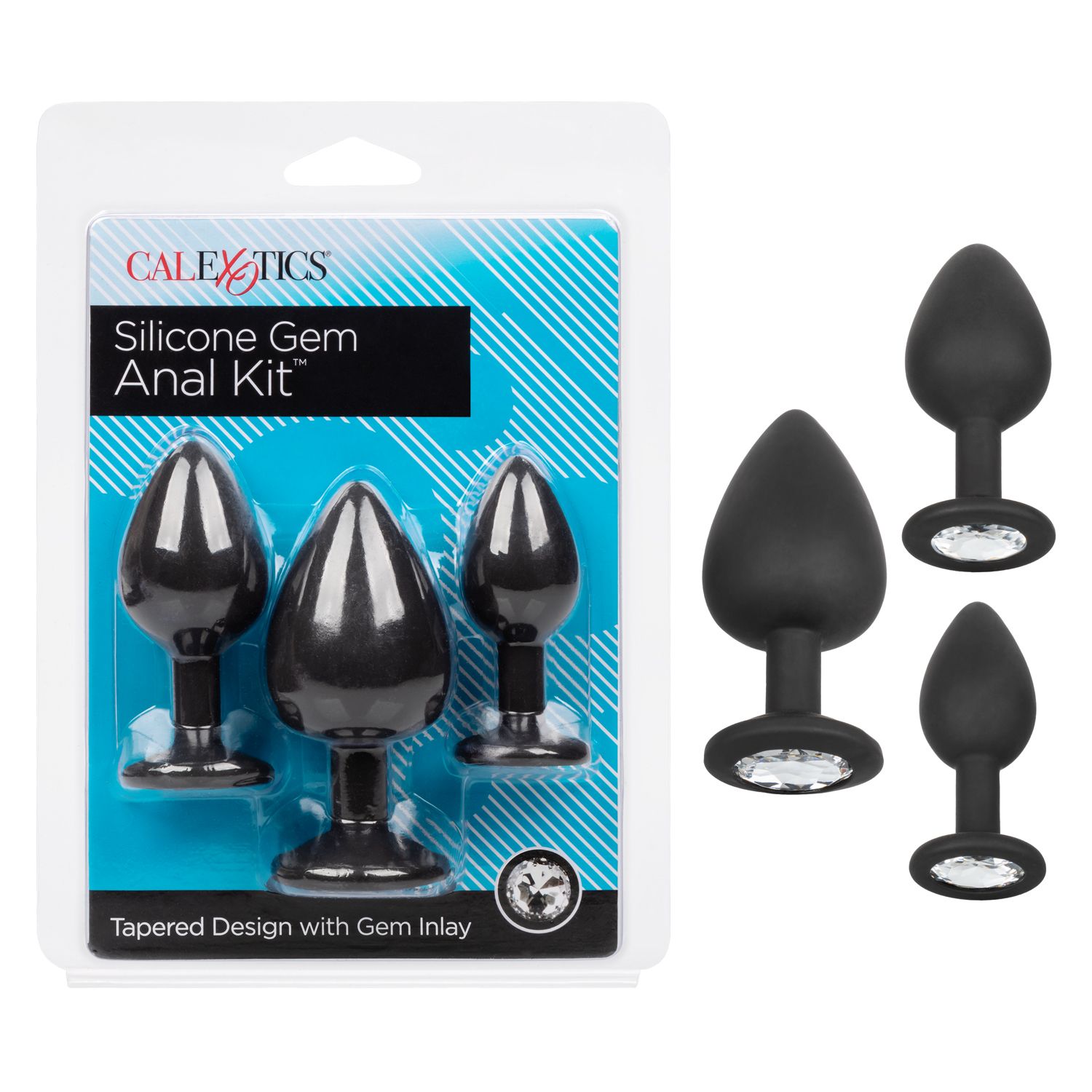 Silicone Gem Anal Kit Black