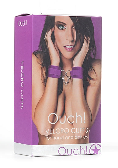 Ouch Velcro Cuffs purple