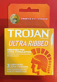TROJAN ULTRA RIBBED 3PK