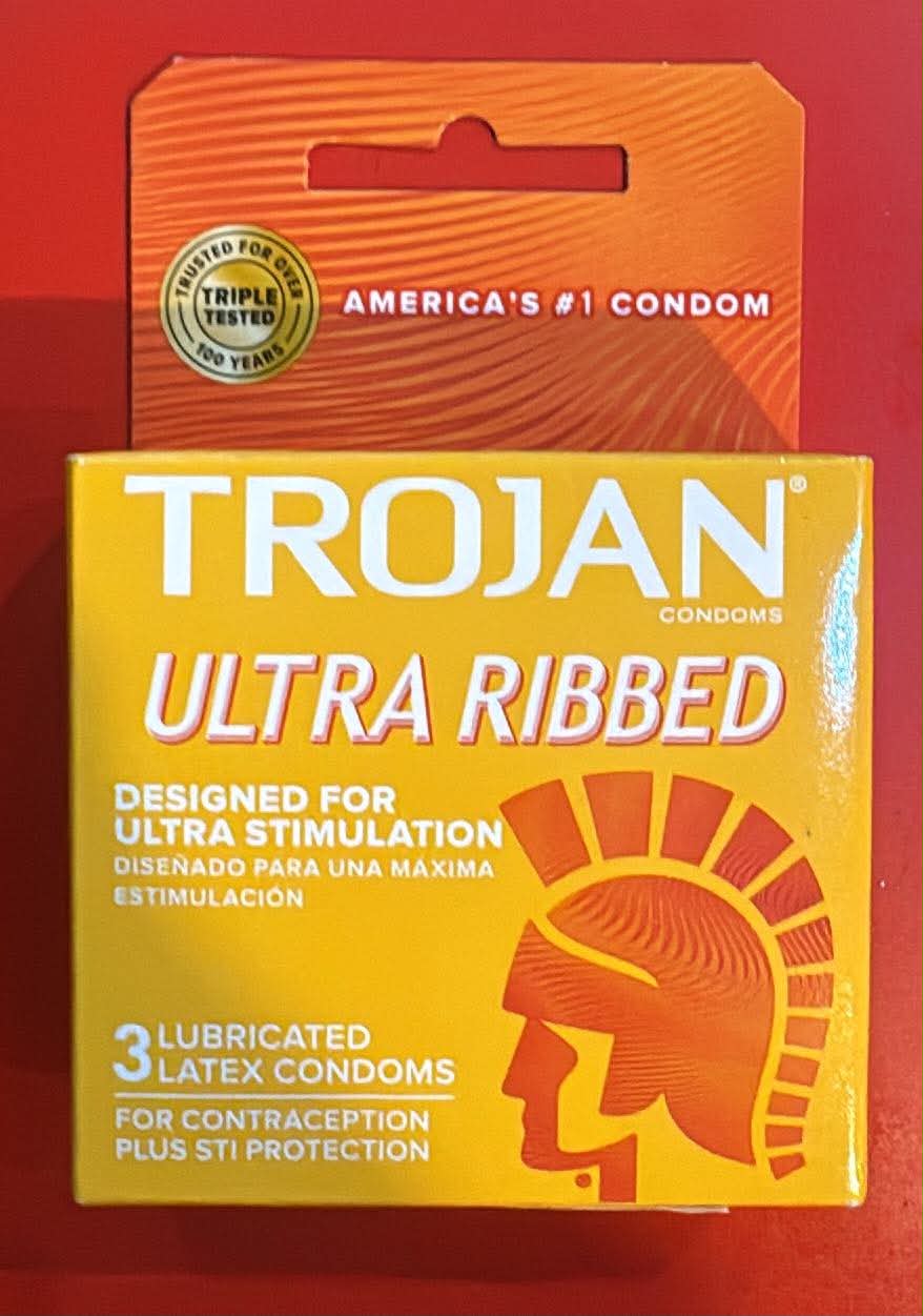 TROJAN ULTRA RIBBED 3PK