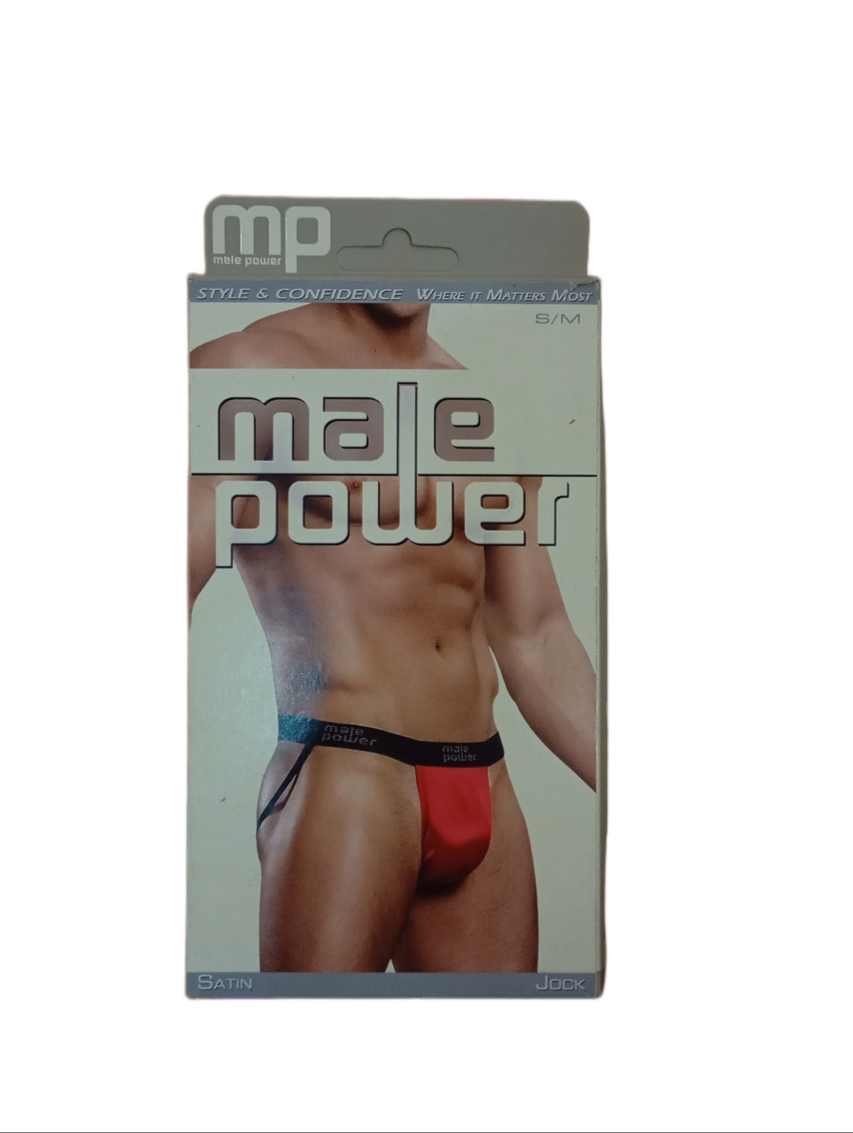 Male Power Jock Satin Lycra Red S/M