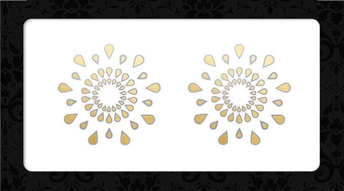 Body Arts Gold Foil Nipple Pasties