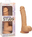 CalExotics Dual Density Silicone Studs 6.25 Inch Dildo with Suction Cup - Ivory