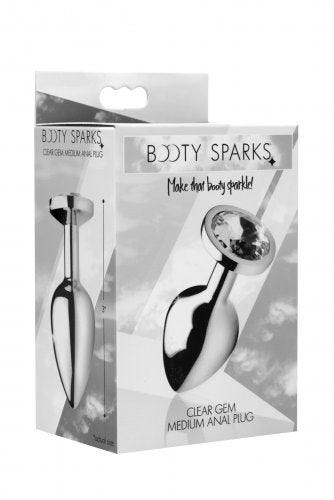 BOOTY SPARKS CLEAR GEM MEDIUM ANAL PLUG