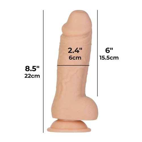 ADDICTION 100% ROMAN 8IN SILICONE BEIGE
