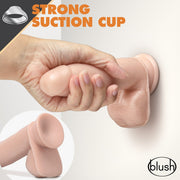 DR. Skin Glide  7" Self Lubricating Dildo w/ Balls Vanilla