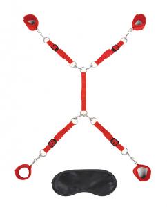 LUX FETISH 7 PC BED SPREADER RED