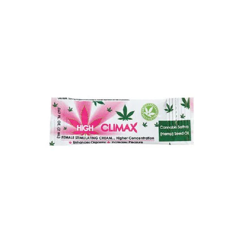 HIGH CLIMAX FEMALE STIMULANT W/HEMP SEED OIL pillow pack
