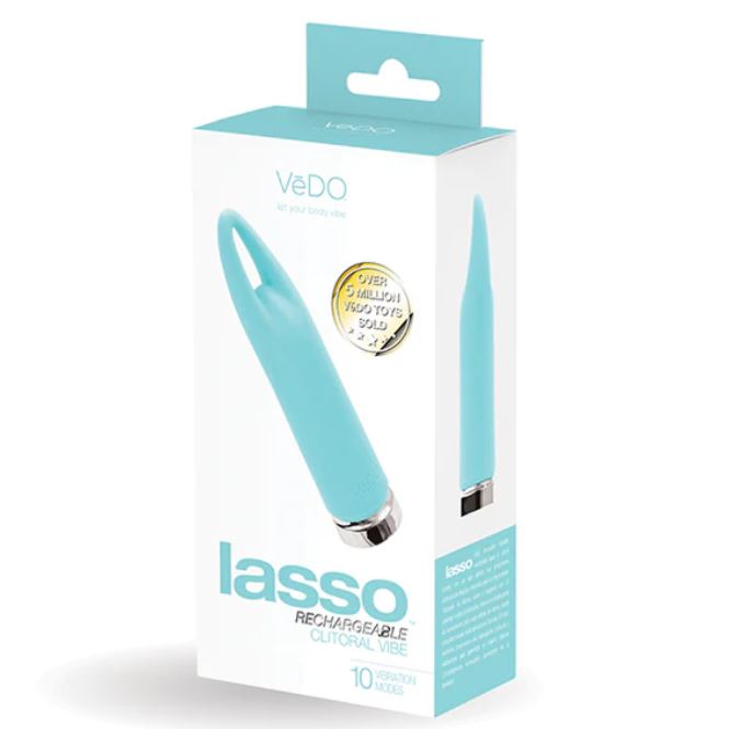 VEDO LASSO BULLET VIBE RECHARGEABLE TURQUOISE