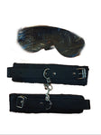 Black Blindfold  w/ Cuffs