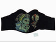 Black corset with woman and  bird design large