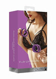 Ouch Plus Leather Wrist Cuffs Purple