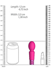 ROYAL GEMS BRILLIANT PINK RECHARGEABLE SILICONE BULLET