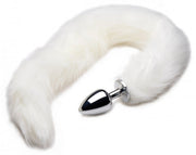 TAILZ EXTRA LONG ARCTIC MINK TAIL METAL ANAL PLUG