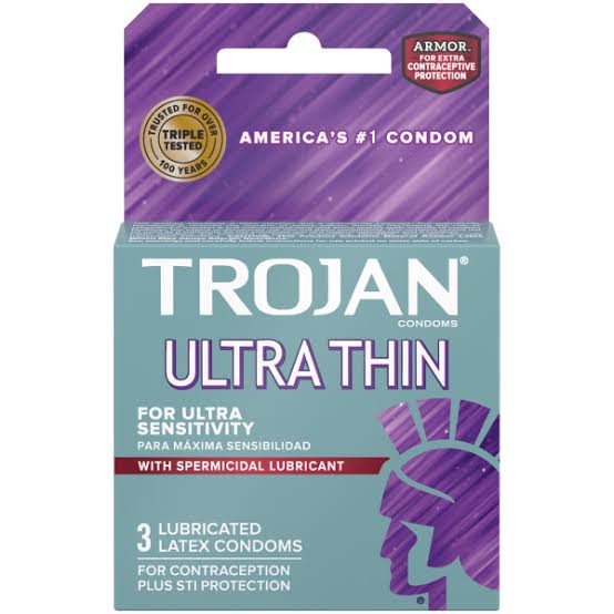 Trojan Ultra Thin Spermicidal (3PCS)