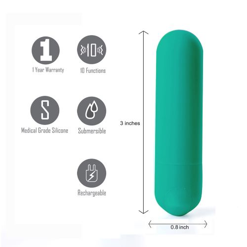 JESSI MINI BULLET RECHARGEABLE EMERALD