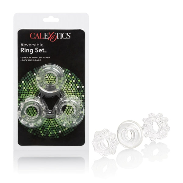 REVERSIBLE RING SET CLEAR