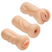 Cloud 9 Trio Stroker Pussy, Ass, Mouth Masturbator Kit