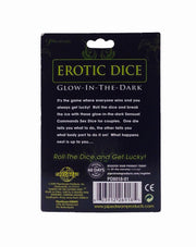 Glow In The Dark Erotic Dice Games (back view)