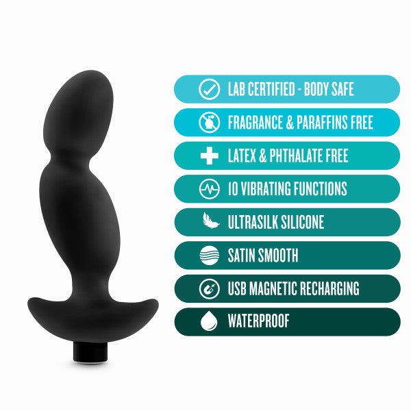 ANAL ADVENTURES PLATINUM SILICONE VIBRATING PROSTATE MASSAGER 04