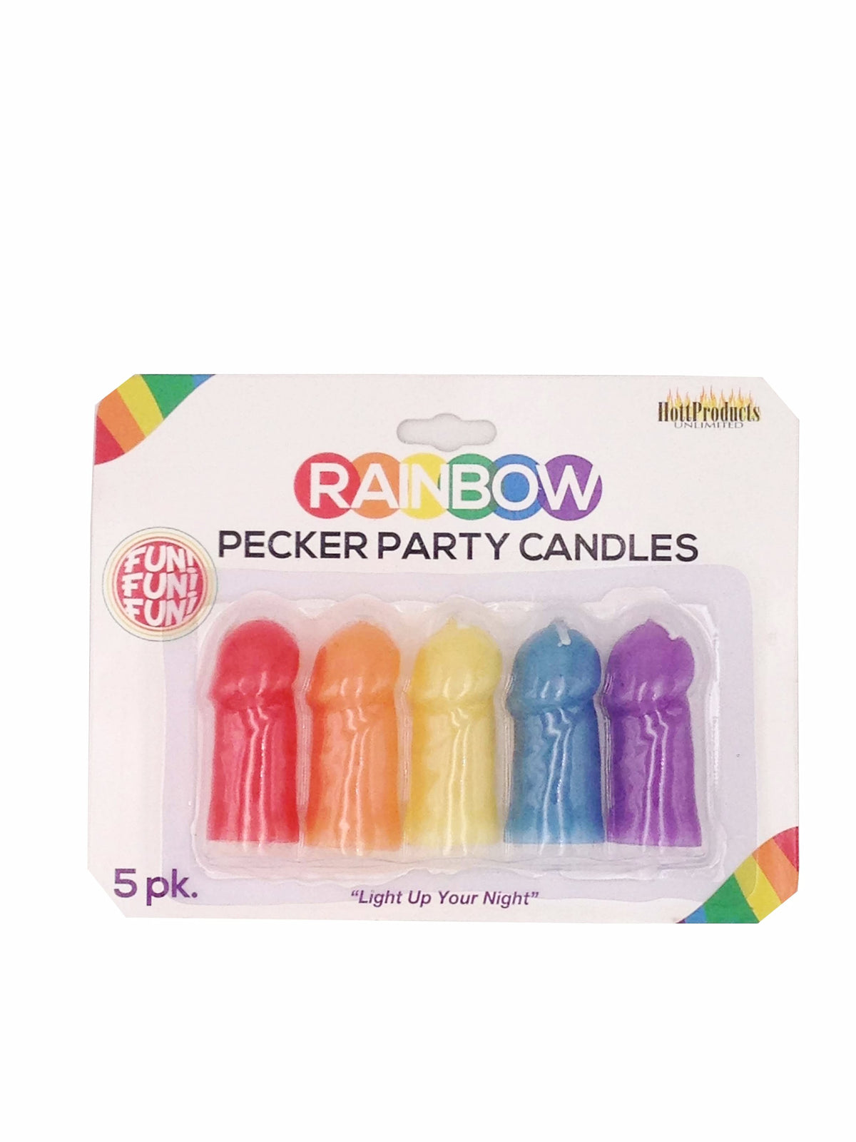 Rainbow Pecker Party Candle Toys